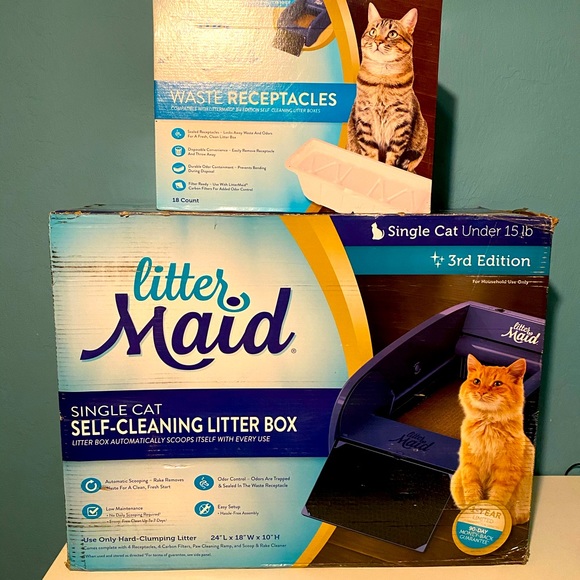 little maid self cleaning litter box